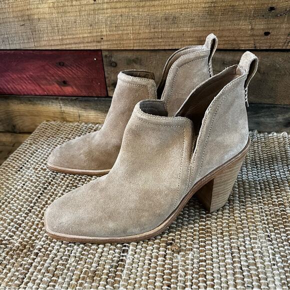 Jeffry Campbell Tan Rosee Heeled Ankle‎ Boots Size 9.5 - Picture 1 of 14